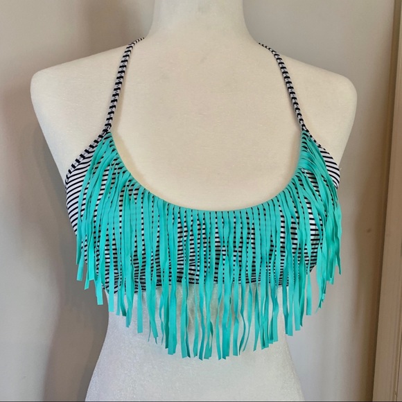 VS Swim striped fringe bikini top - Picture 2 of 6